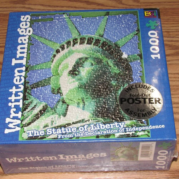 Written Images “STATUE OF LIBERTY” Puzzle (1000 Pieces) Finished size 27” x 20” - Picture 1 of 2